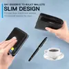 Amazon Billetera con Cremallera Anti-Desmagnetización RFID Gran Capacidad Portatarjetas Airtag Billetera Multifuncional de Cuero para Hombres