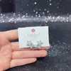 Pendientes Geométricos de Estilo Simple con Diseño Original para Mujer Aguja de Plata S925 con Recubrimiento Ecológico Tienda Compra al por Mayor