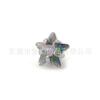 F136 titanio estrella de cinco puntas circonita arete garra de estrella circonio aleación de titanio G23 joyería para perforación del cuerpo humano clavo para cartílago de oreja