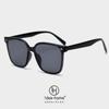 5041/5035 novos óculos de sol com lentes integradas e armação generosa para homens e mulheres com óculos de sol clássicos e finos