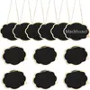 Pizarra Mini de Madera Popular Decoración Colgante Pastoral Accesorios para Bodas Cartel Decoración de Cumpleaños para Dibujar