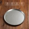 Prato de Aço Inoxidável Vintage Disco Prato Antigo para Bife Bandeja de Café Prato de Frutas Prato de Sobremesa Estilo Industrial Prato para Churrasco