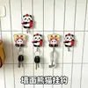 Gancho Adhesivo Acrílico Lindo Panda Guoshengfu Sin Taladro Gancho Pequeño de Pared para Almacenamiento en la Entrada