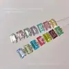 K9 Retângulo Doce de Rocha Empilhado Broca Decorações para Unhas Celebridade da Internet Super Brilho Sem Base Ângulo Reto Longo Cristal Broca Grande Broca Empilhada Bola para Unhas