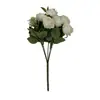 Nuevo Modelo de Comercio Exterior al por Mayor Flor Artificial Rosa Austin de 10 Cabezas Ramo de Boda Ramo de Rosa Sostenido a Mano Flor Artificial