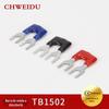 TB1502 Bloco de Terminais Conector de Curto-Circuito Tira de Conexão de 2 Posições Tira de Curto-Circuito 15A Conector de Terminal Desencapado Conexão Paralela