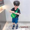 Nueva Moda Bolsa Infantil Linda Sonriente Letra Estampada Bolso Pequeño Cruzado Niños y Niñas Salir Merienda Bolso de Hombro