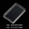 Caja Acrílica Cuadrada Caja Plana Caja de Protección para Almacenamiento de Barras de Oro y Plata Caja de Almacenamiento Transparente para Monedas y Sellos Rectangular
