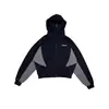 Jaqueta Ins Solta Casual Esportiva Punk Ebay Moda Popular Tendência Nicho Cor Contrastante Moletom com Capuz para Homens e Mulheres