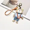 Estilo Ins Coreano Nuevo Oso de Dibujos Animados de Tela Hecho a Mano, Elefante, Conejo Adornos Colgantes, Llavero Lindo Colgante para Bolso