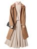 Suéter de Lana de Cuello Alto para Mujer 100% Lana Pura Suéter Tejido Otoño e Invierno Nuevo Suéter Elegante Holgado Base Suéter de Cachemira