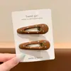 Pinza para el pelo de lunares dopamina estilo coreano para mujer, nuevo modelo 2026, pinza para flequillo lateral, pasador, pinza de pico de pato, accesorio para el cabello