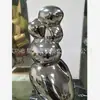 Ornamento de Cisne para Casal com Superfície de Espelho em Aço Inoxidável de Alto Valor Decorações Modernas de Luxo Leve para Entrada de Casa Sala de Estar Gabinete de TV
