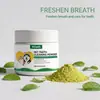 Polvo para Limpieza Dental de Mascotas Kriath Limpia suavemente las manchas amarillas en la superficie de los dientes de gatos y perros, polvo para el cuidado bucal diario