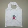 Bolsa de Cosméticos Plegable de Poliéster con Diseño de Mariquita Linda de Dibujos Animados, Bolso de Hombro para Compras con Logo Impreso, Regalo Personalizado de Animal