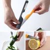 Set Pelador de Frutas y Melón de Acero Inoxidable, Cuchillo Pelador de Frutas, Herramienta de Corte de Cocina, Herramienta Peladora Eficiente con Diseño Jacquard de Animales
