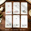 Bolsa de embalagem de envelope branco floral altamente estética, carta de amor romântica chinesa estilo ins, papel de carta manuscrito, cartão postal infantil