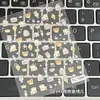 Pegatinas Rilakkuma Estilo Coreano Ins Lindo Dibujo Animado Funda para Teléfono Manzana Lente iPhone17 Arte de Uñas DIY Ultra Delgada