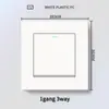 Panel de interruptor de luz de plástico blanco estilo británico de Hong Kong y Macao, enchufe de 13A con carga USB y carga rápida tipo C, panel de interruptor de luz estándar UK/US