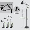Estante de luz de relleno para plantas E27 pedestal portalámparas vertical clip de suelo escritorio lámpara de crecimiento para plantas verdes