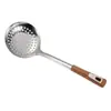 Colador Grande Espesado de Acero Inoxidable Cuchara para Fideos y Empanadillas Cuchara de Sopa Doméstica Separador de Grasa Cuchara Drenadora Comercial para Hot Pot