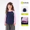 Celebre o Dia Nacional 10% de desconto Dudu Family Moda Infantil Camiseta de Manga Longa para Crianças Outono Blusa para Meninas Roupas de Outono Algodão Puro
