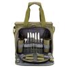Fábrica de Origem Bolsa de Piquenique ao Ar Livre Bolsa de Piquenique Tecido Oxford Bolsa de Armazenamento ao Ar Livre Bolsa Portátil para Armazenamento de Utensílios de Mesa