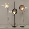 Sala de Estar Minimalista Estilo Wabi-Sabi Luminária de Chão Magnética Ajustável Designer Nórdico Modelo Retrô Iluminação para Sala de Estar Quarto