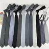 Gris claro Gris oscuro Gris azulado Algodón Lana Hilo de mano Rayas coreanas Estilo académico Británico Hombres y Mujeres Corbata libre