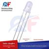 LED de dois tons transparente F5 vermelho verde esmeralda 5MM emissor de luz co-positivo central plugue direto contas de lâmpada LED de destaque 1K