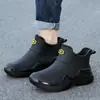 Botas de lluvia de caña corta para hombre, antideslizantes, especiales para entrega de alimentos, zapatos de agua para pesca, nuevo estilo 2026, para hombre, con forro de fleece, zapatos de goma, botas de lluvia impermeables