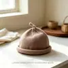 Gorro de Lana Tejido de Otoño e Invierno para Niños, Boina Rizada Linda para Niños y Niñas, Gorro de Pintor Cálido de Color Sólido para Bebé