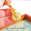 Cor duradoura não desbota Vietnã ouro de areia mãe bebê colar corrente de suéter pingente de diamante corrente da clavícula presente feminino método antigo