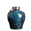 Jarra de Vino de Cerámica Jingdezhen Sellada para el Hogar Xizang 5/5kg Patrón de Dragón Tallado Retro Botella de Vino Vacía Jarra de Vino