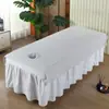 Funda de Cama de Belleza de Color Sólido de Lujo para Salones de Belleza, Algodón Amigable con la Piel, Antiarrugas, Gama Alta con Agujero, Moderna y Sofisticada