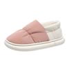 Zapatos de algodón acolchados con forro polar de invierno para hombre y mujer, zapatos para parejas jóvenes, zapatos de casa de suela gruesa, calzado exterior con talón cubierto, zapatos cálidos, zapatos casuales para la nieve