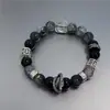 Populares Pulseras Apilables con Cuentas de Candado de Paz de Estilo Chino Nuevo con Diseño de Mariposa de Nicho Estilo Antiguo Pulseras de Puesto de Mercado Nocturno