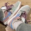 Zapatillas Deportivas Casuales Transpirables Estilo Campus Celebridad de Internet Colores Arcoíris Dopamina Bloques de Color para Mujer Primavera 2026