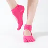 Direto do FabricanteMeias de Yoga Femininas com Pegada Antiderrapante, Meias de Cinco Dedos para Pilates, Yoga e Fitness