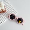 Gafas de Sol para Bebé Meses Pequeños Gafas de Sol para Niños No Lastiman los Ojos Protección UV Montura Redonda Pequeña Gafas de Silicona Suave