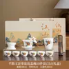 Juego de Té de Porcelana Blanca China Retro Regalo de Negocio Corporativo Tetera para Eventos Felices Creativos Recuerdo Personalizado