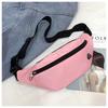 Bolsa de Cintura Esportiva Outdoor, Bolsa Transversal de Ombro Portátil, Bolsa de Peito Fashion de Cor Sólida de Grande Capacidade para Homens e Mulheres, Porta-Moedas para Celular
