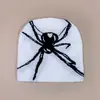 Nuevo gorro de punto hip-hop personalizado con telaraña de amor para hombres y mujeres cálido tendencia araña gorro pullover combinable al por mayor