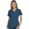 Blusa Manga Curta Gola V Lavável Roupa de Trabalho Secagem Rápida Respirável Sala de Operação Fonte Transfronteiriça Fábrica de Uniformes de Enfermagem Em Estoque