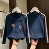 Camiseta 100% Algodão para Meninas Estilo Primavera/Outono 2026 Tamanho Médio a Grande Crianças Bebê Estilo Coreano Top Fino Camisa de Manga Longa para Crianças Camada de Base