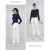 Calça de Golfe Feminina Pgm com Design Levemente Flare, Comprimento Cropped, Modelagem Slim Fit, Versátil para Uso Casual, Venda Direta da Fábrica