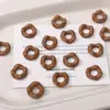Cuentas de Acrílico Brillante con Forma de Rosquilla de 16 mm Hechas a Mano para Pulseras con Cuentas, Llaveros, Joyería, Materiales y Accesorios
