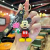 Llavero de Muñeca de Plástico Blando de Animación de Dibujos Animados Mickey y Minnie Colgante para Bolso Llavero de Llave de Coche Transfronterizo Regalo Venta al por Mayor