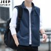 Colete masculino JEEP SPIRIT casual forrado com lã colete masculino forrado com lã plus size 2166