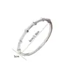 Pulsera de Acero de Titanio de Venta Caliente Transfronteriza, No se Desvanece, Galvanizado de Oro Real Incrustado con Diamantes de Alta Gama, Pulsera de Acero Inoxidable de Oro de 18 Quilates al por Mayor
